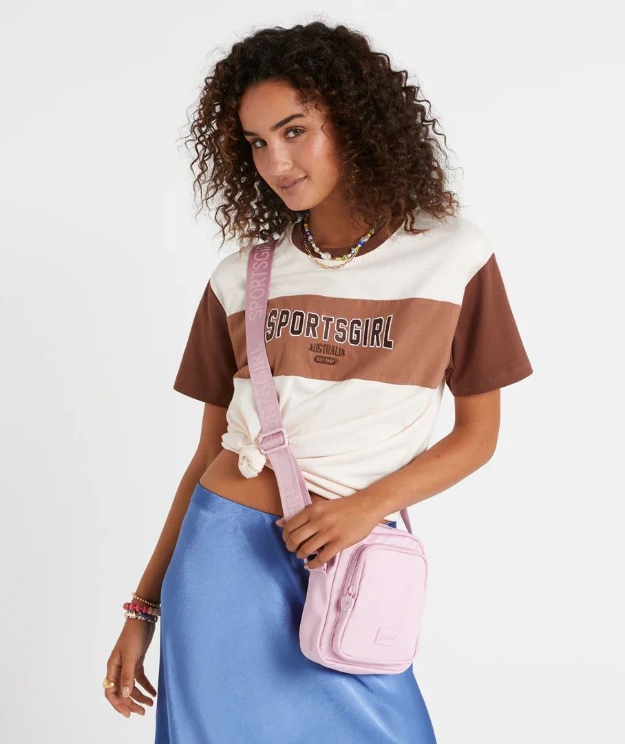 SPORTSGIRL COLOUR BLOCK T-SHIRT