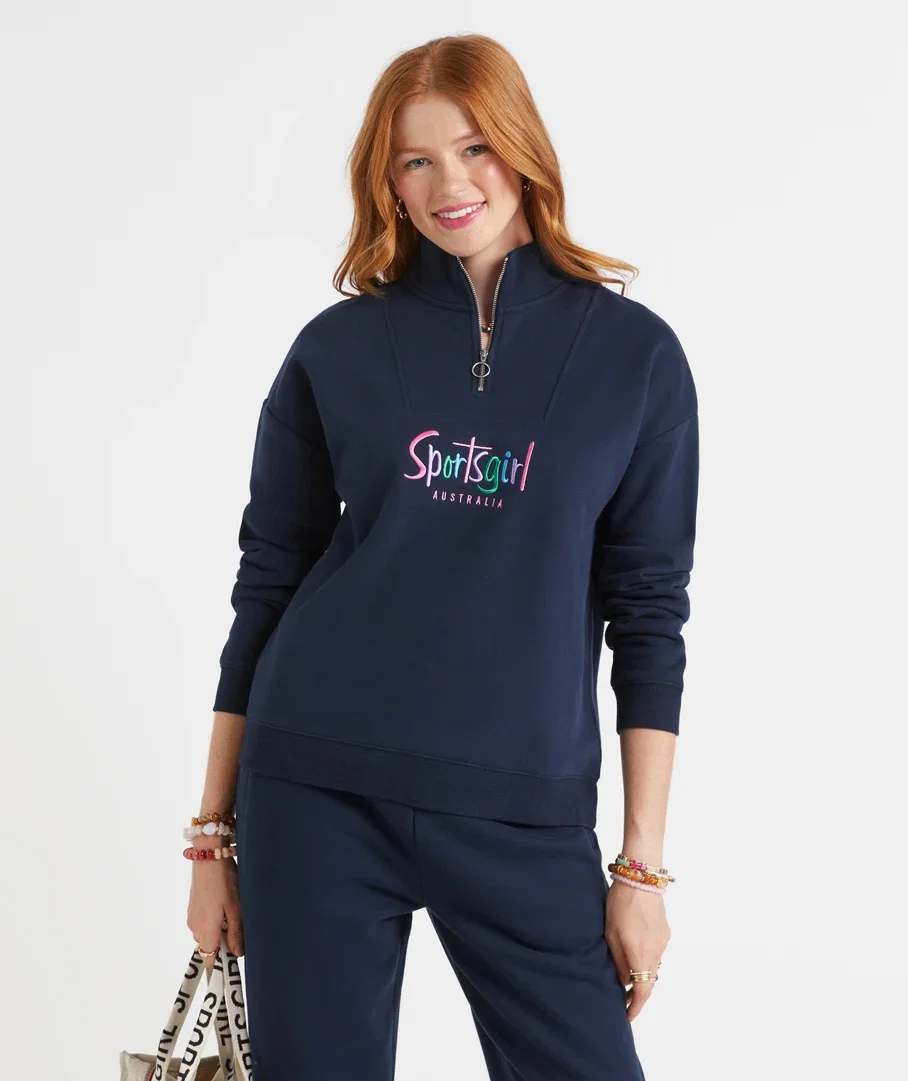 SPORTSGIRL REWIND QUARTER ZIP