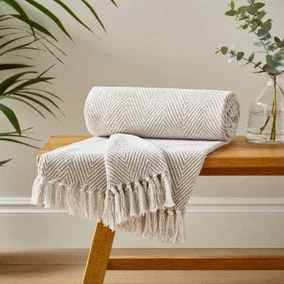 Jenson Herringbone Throw 235cm x 235cm