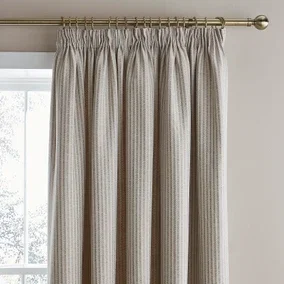 Churchgate Herringbone Striped Pencil Pleat Curtains