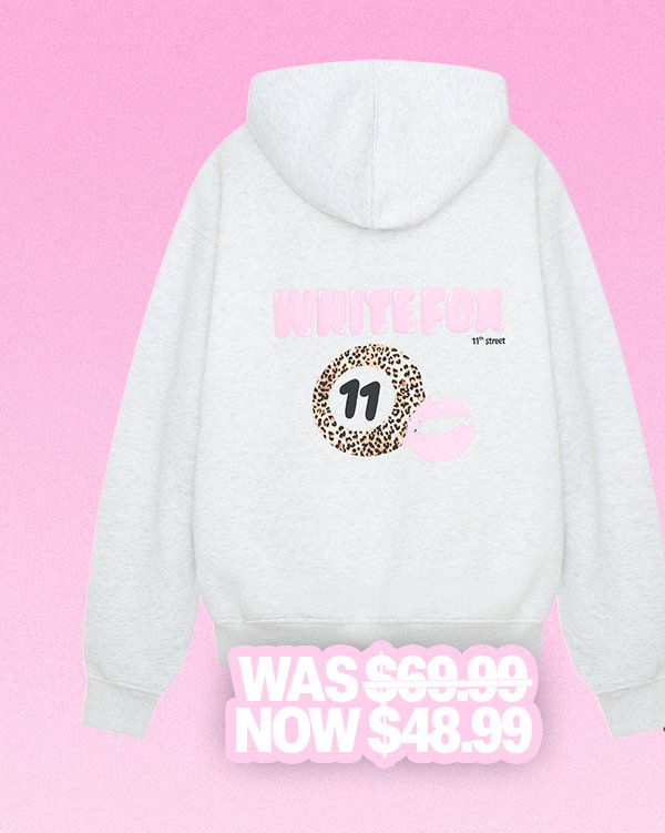 11TH STREET SHE'S SO LUCKY OVERSIZED HOODIE LEOPARD SPLICE