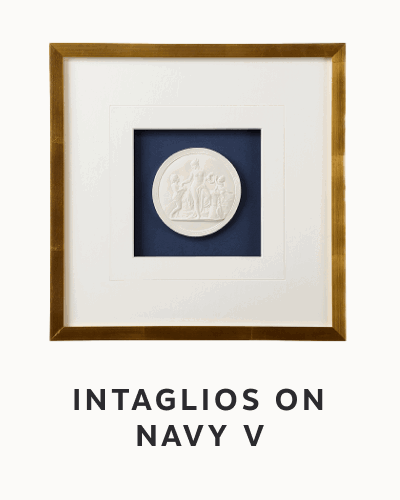 Intaglios On Navy V Artwork