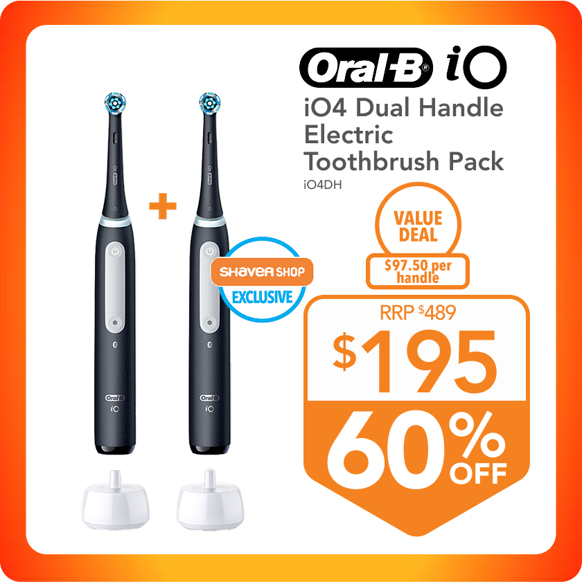 iO4 Dual Handle Electric Toothbrush Pack