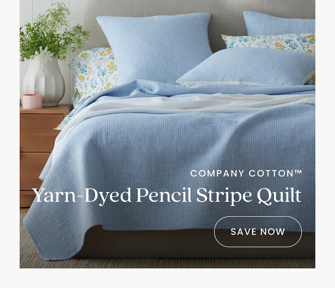 Yarn-Dyed Pencil Stripe Quilt