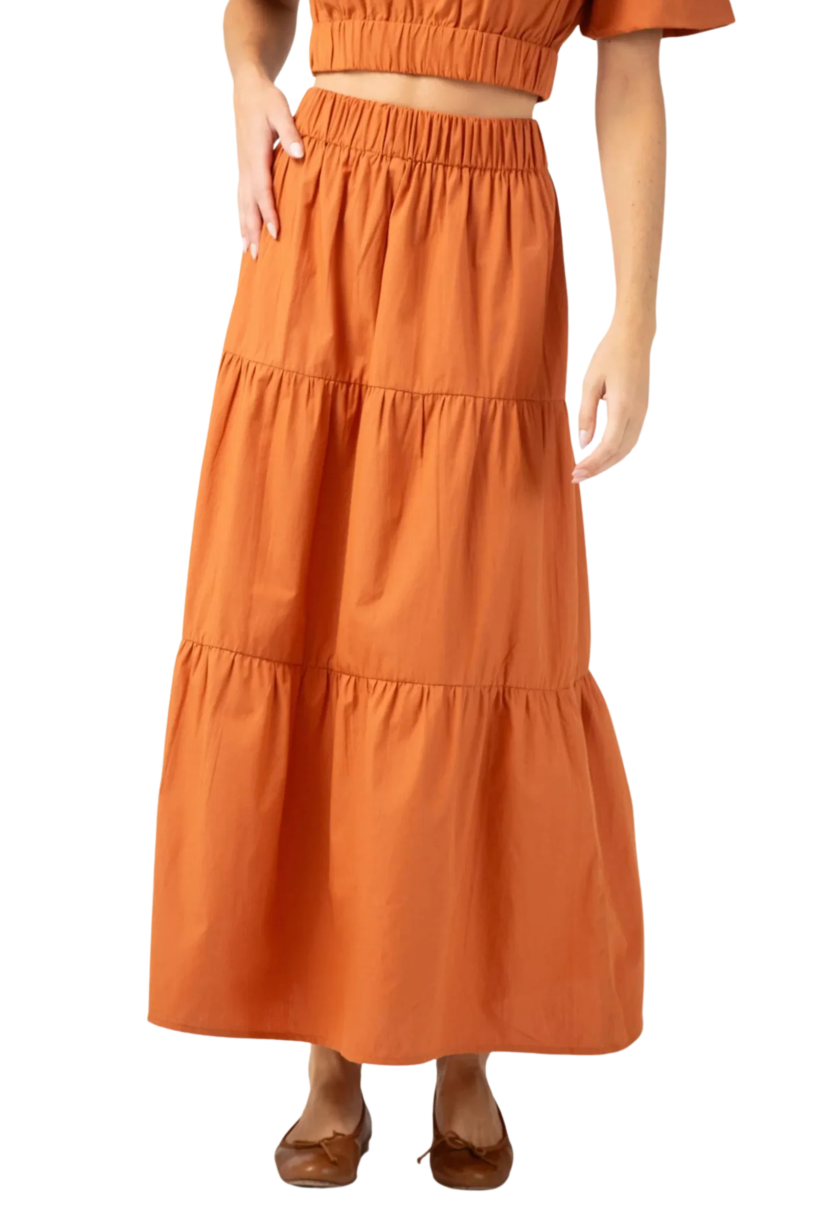 Image of Beau & Ro Abby Skirt, Persimmon