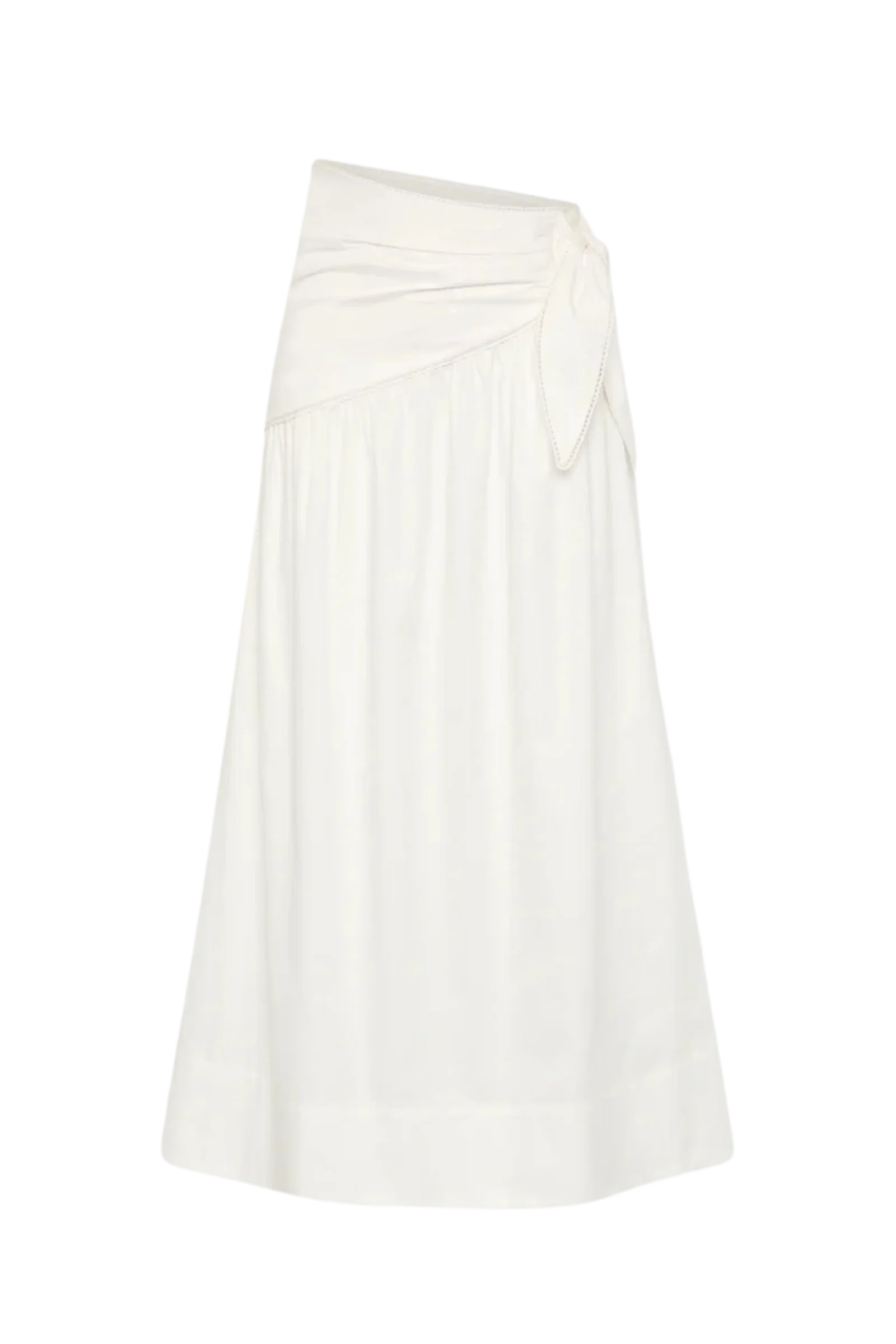 Image of Roame. Dixie Tie Skirt, White