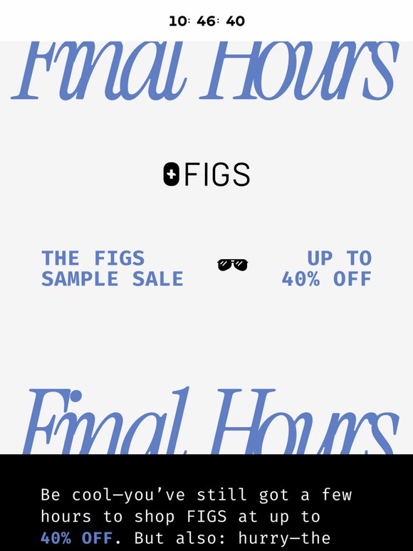 Final Hours: Up to 40% OFF