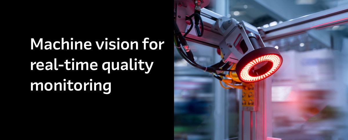 Machine vision for real-time quality monitoring