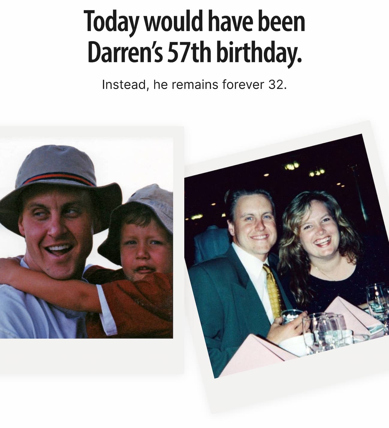 Happy Birthday message to Darren.
