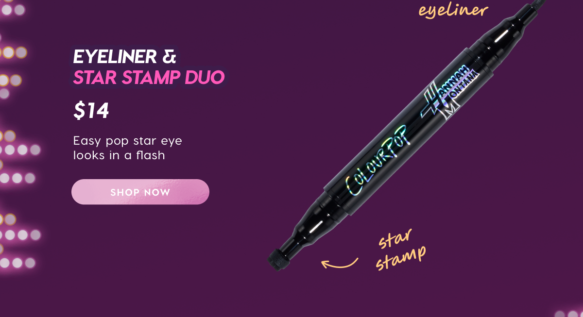 Eyeliner and Star Stamp Duo. Shop Now