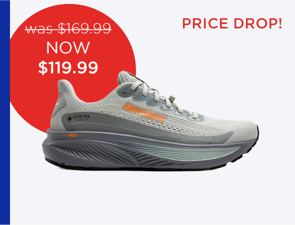 Price Drop! | Was $169.99 Now $119.99 | Display Image of Brooks Sneaker