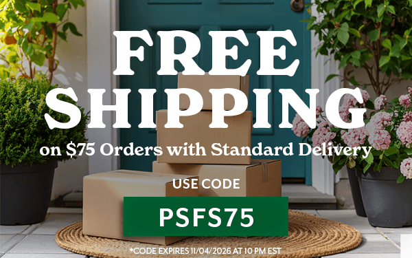 FREE SHIPPING on $75 with Standard Delivery with code PSFS75
