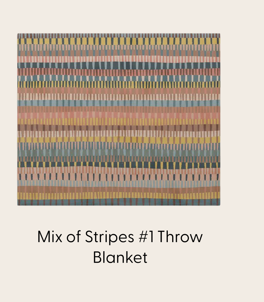 Mix of Stripes #1 Throw Blanket