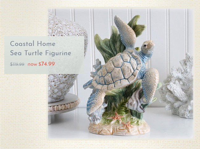 Caostal Home Sea Turtle Figurine - now $74.99