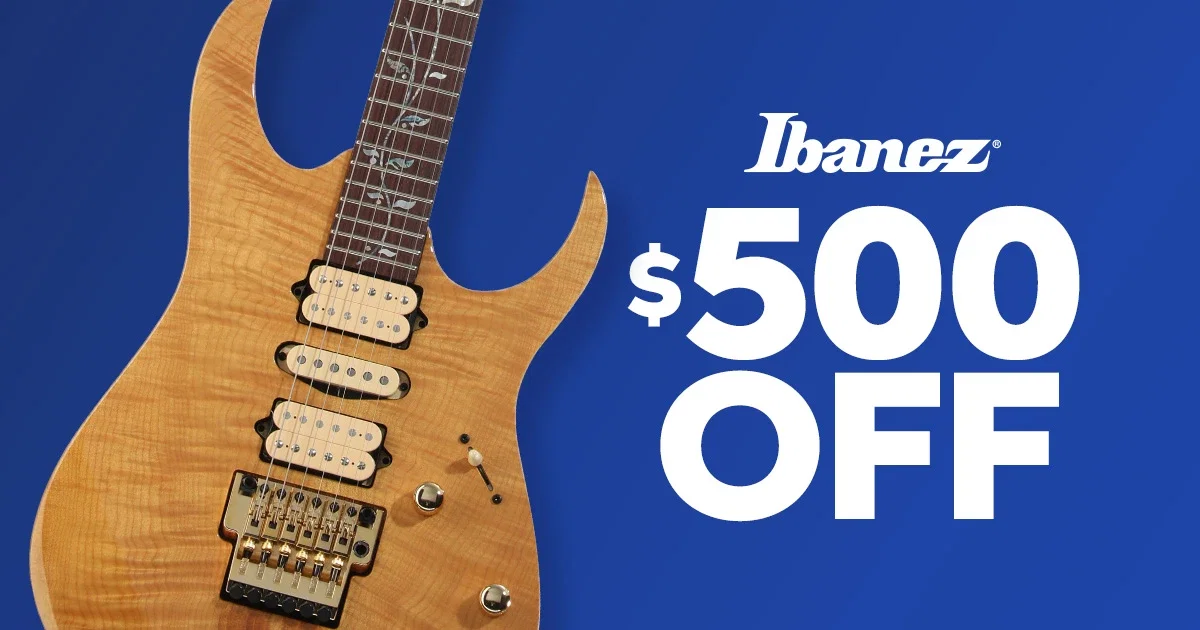 $500 Off Ibanez J Custom RG8570 Electric Guitar - Natural, Rosewood Fingerboard, Sweetwater Exclusive