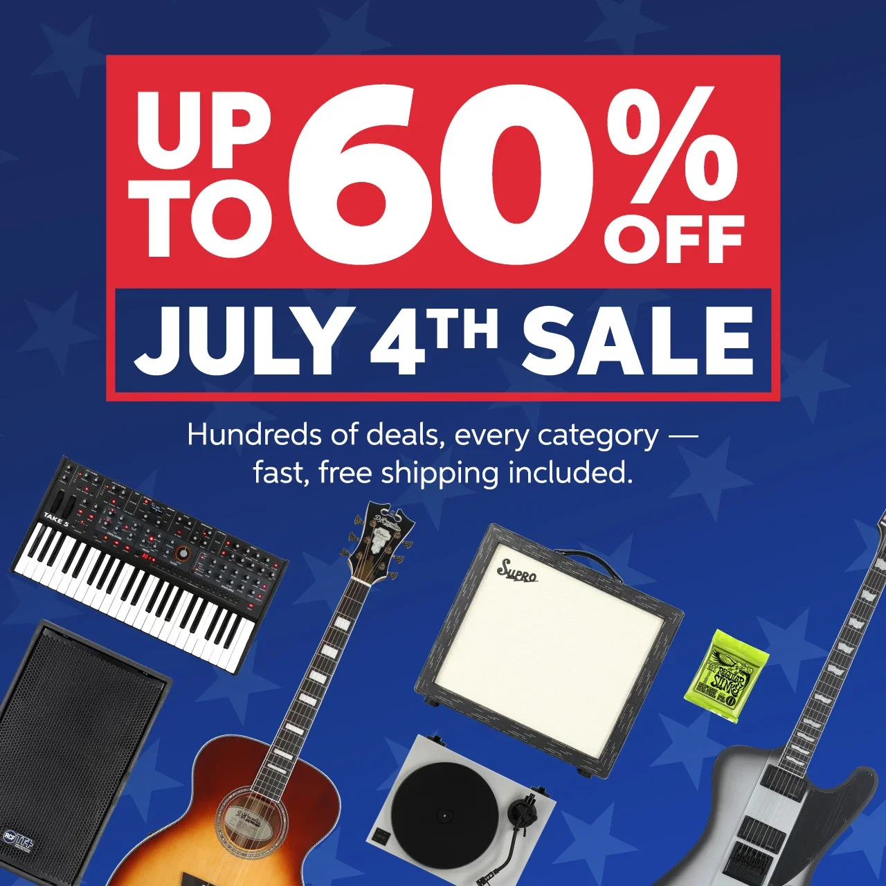 July 4th Sale: Up to 60% Off