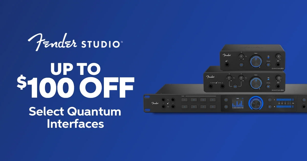 Fender Studio: Up to $100 Off Select Quantum Interfaces