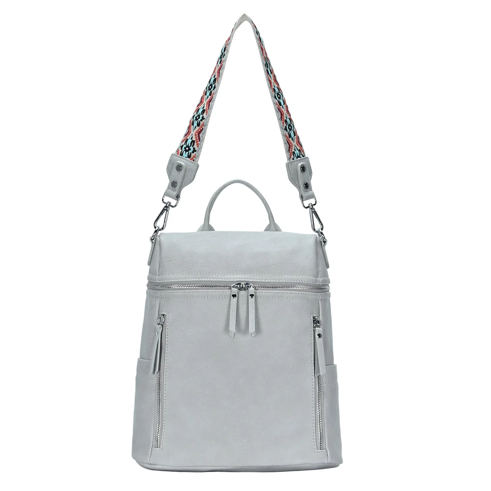Image of Nyra Webbing Strap Convertible Backpack Purse