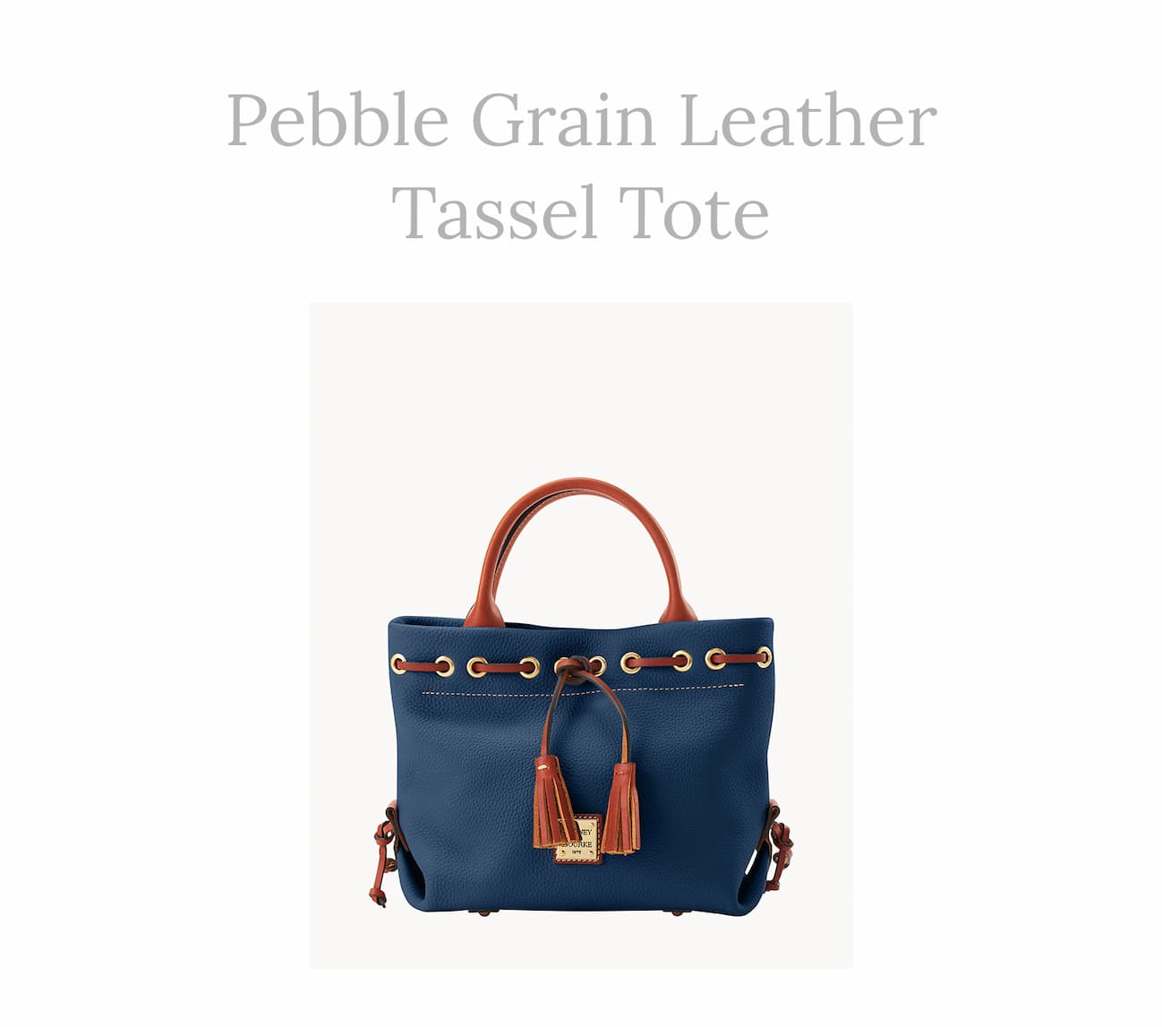 Pebble Grain Tassel Tote