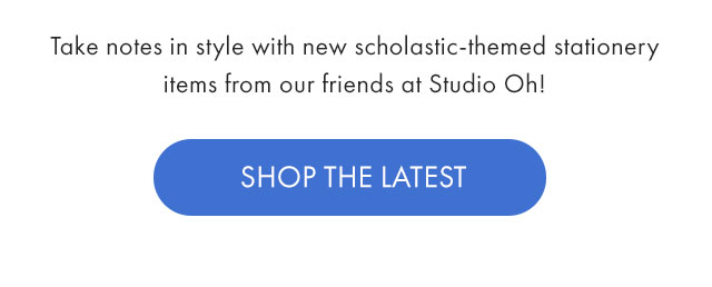 Take notes in style with new scholastic-themed stationery items from our friends at Studio Oh!