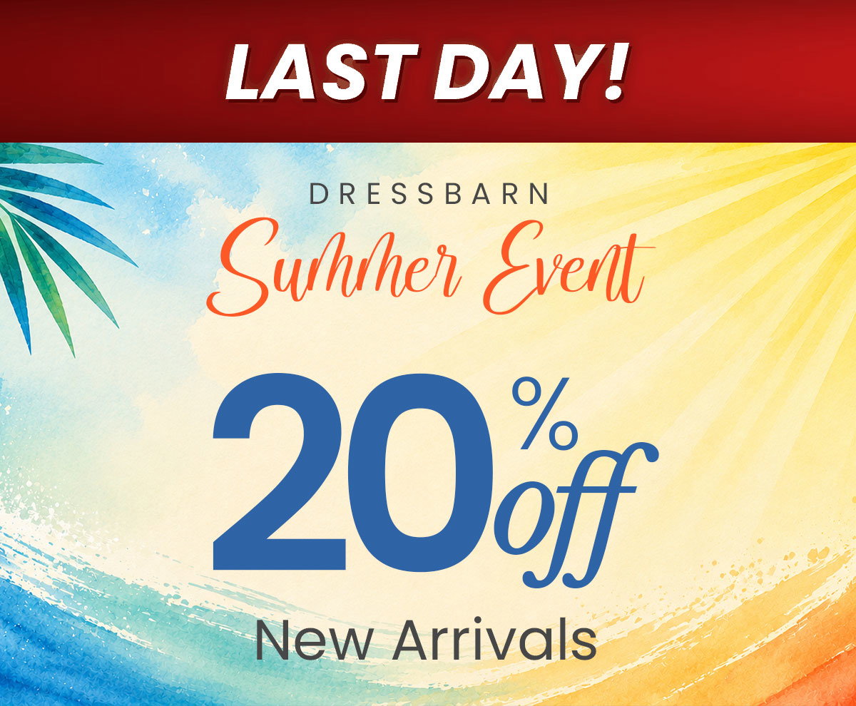 Summer event: 20% off new dresses. 