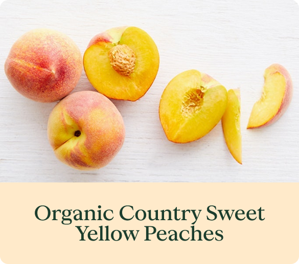 Organic Country Sweet Yellow Peaches