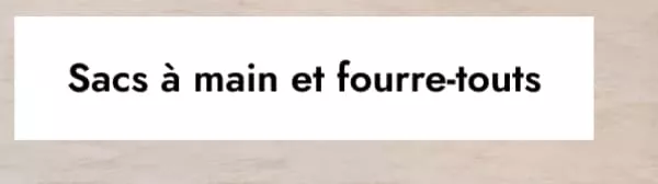 Sacs à main et fourre-touts