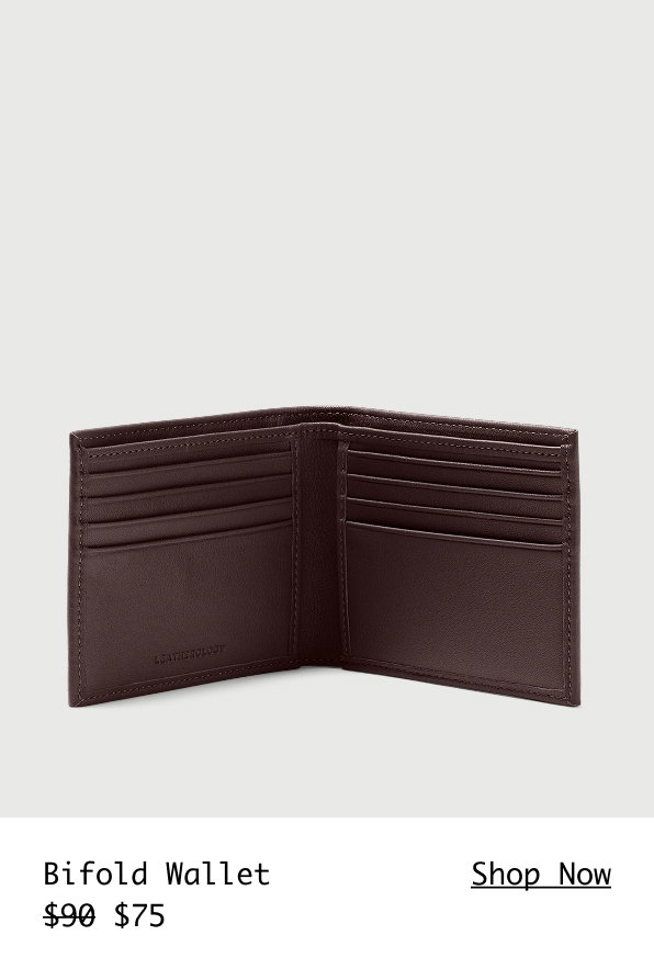 Shop the Bifold Wallet in Brown for $15 off >