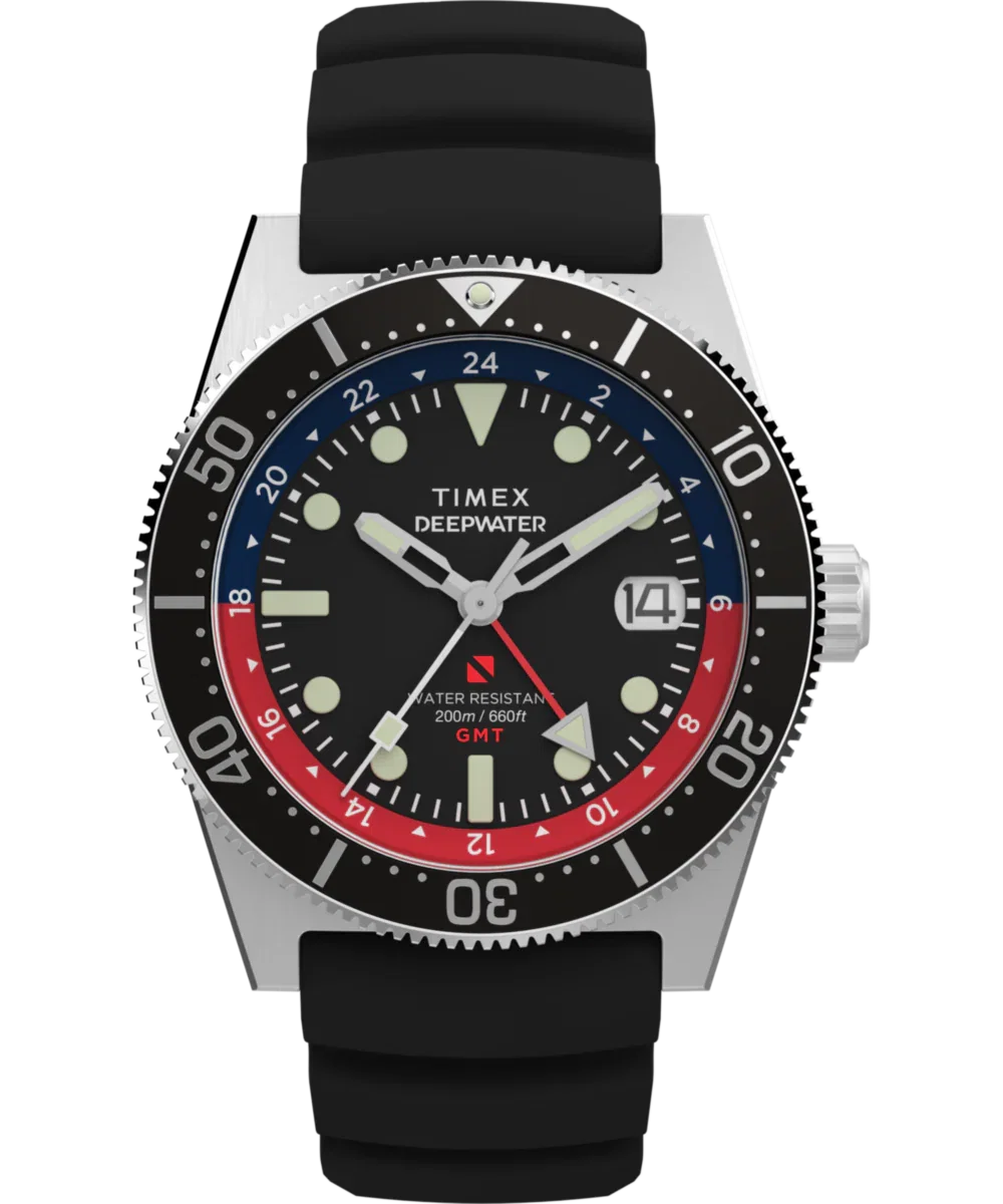 Image of Deepwater Reef 200 GMT 41mm Synthetic Rubber Strap Watch