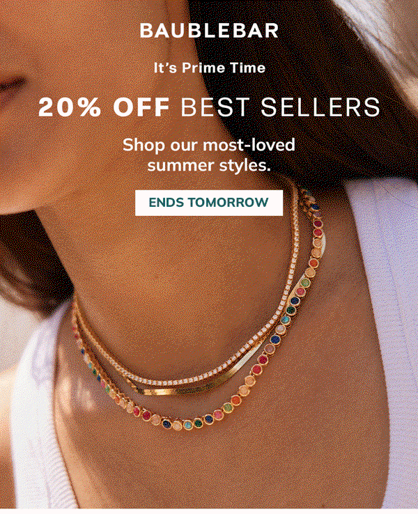 20% Off Best Sellers, Ends Tomorrow