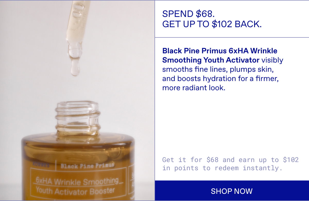 One serum, up to $102 back