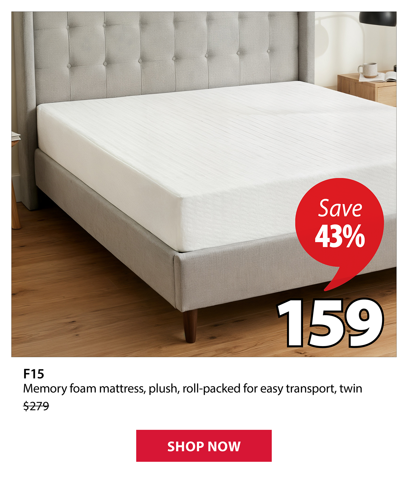 F15 Memory foam mattress | Save 43%
