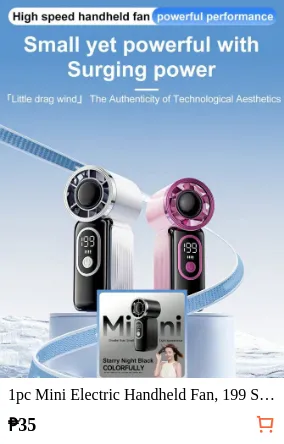 1pc Mini Electric Handheld Fan 199...