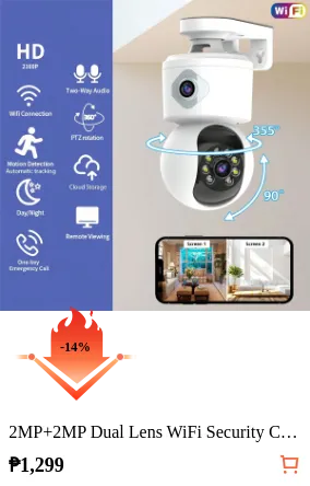 2MP+2MP Dual Lens WiFi Security...