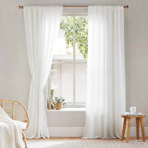 Lexus Rod Pocket with Back Tab Privacy Curtain Pair