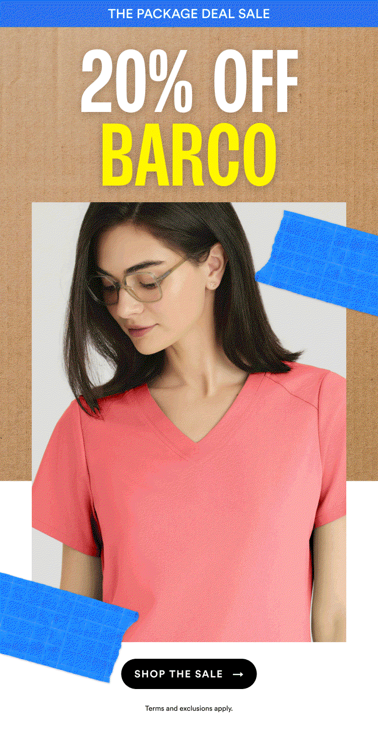 The Package Deal Sale | 20% Off Barco | Shop The Sale