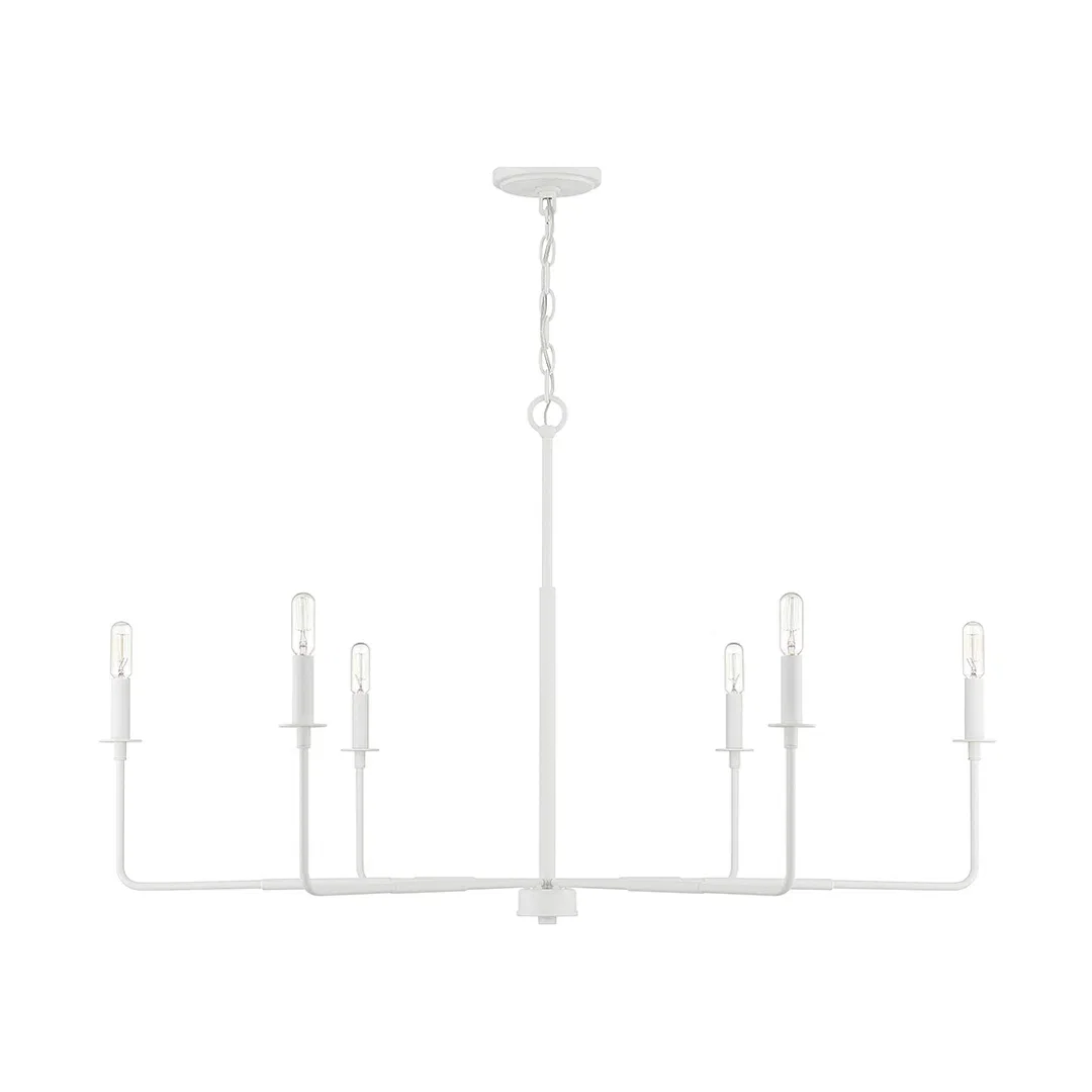 Alysa 6 - Light Candle Style Classic Chandelier