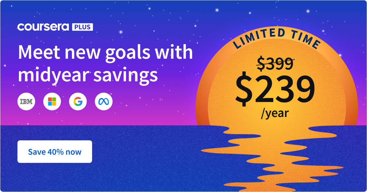 Save 40% now