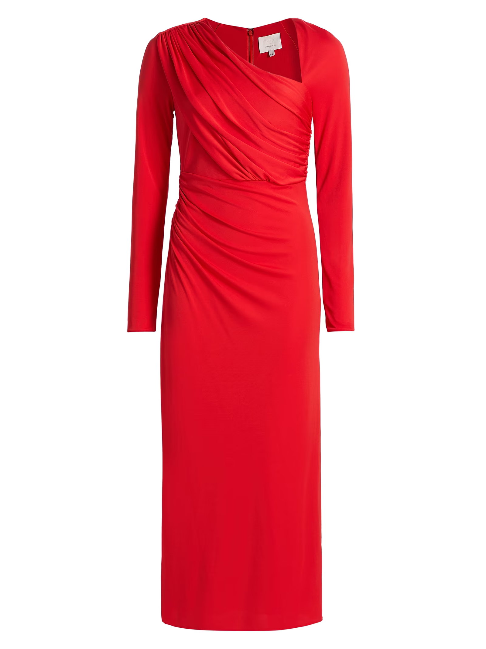Cinq À Sept Jalyn Draped Jersey Midi-Dress