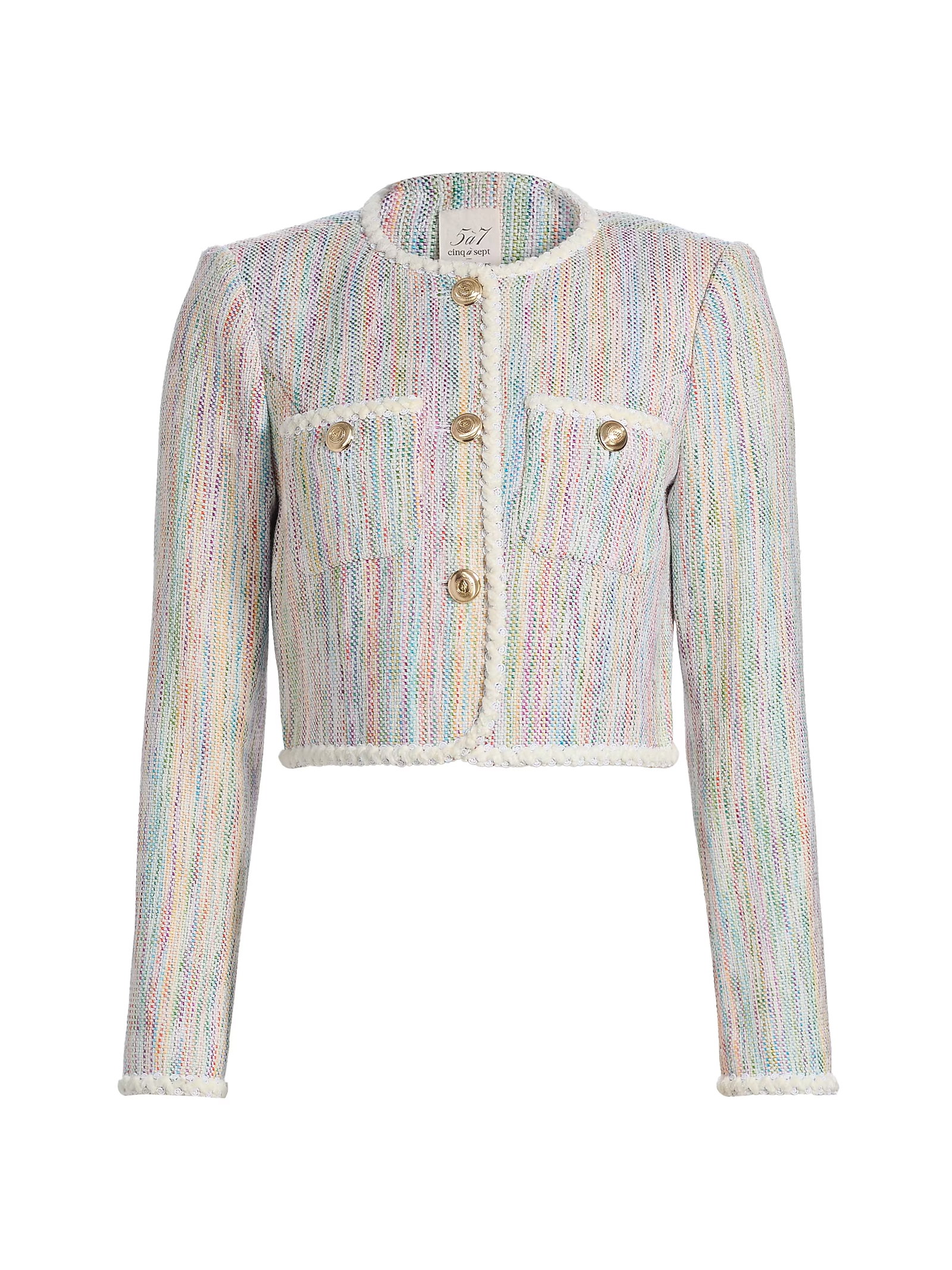 Cinq À Sept Auden Tweed Crop Jacket