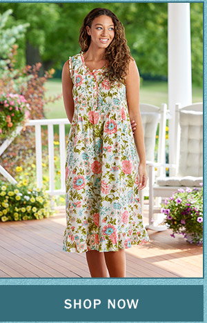 Shop Now. Ella Simone English Rose Cotton Lawn Nightgown