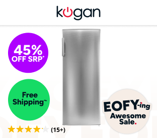 Kogan 230L Upright Fridge (Stainless Steel) Product Image