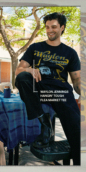 Waylon Jennings hangin' tough 