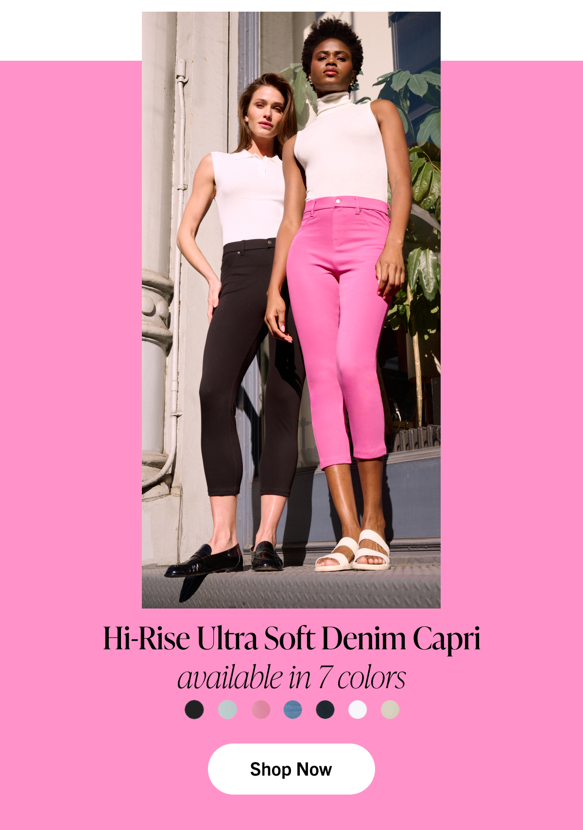Hi-Rise Ultra Soft Denim Capri Legging