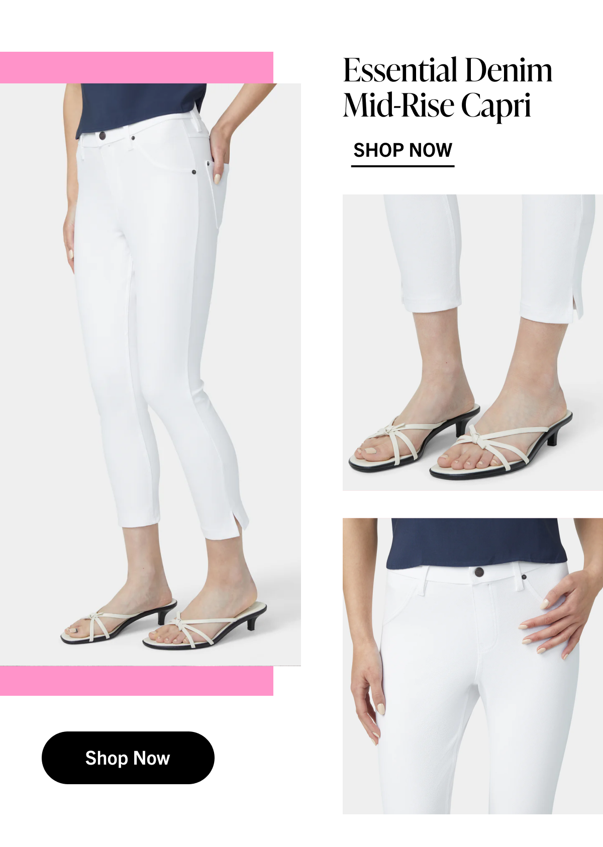 Essential Denim Mid-Rise Capri