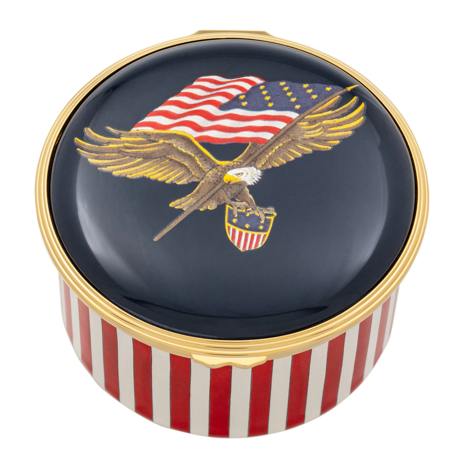 Image of Star-Spangled Banner Enamel Musical Box