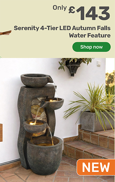 Serenity 4-Tier LED Autumn Falls Water Feature. Only £143