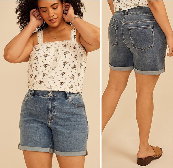 Model wearing maurices clothing.