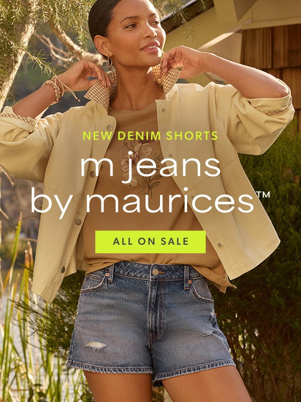 New denim shorts. m jeans by maurces™ All on sale.