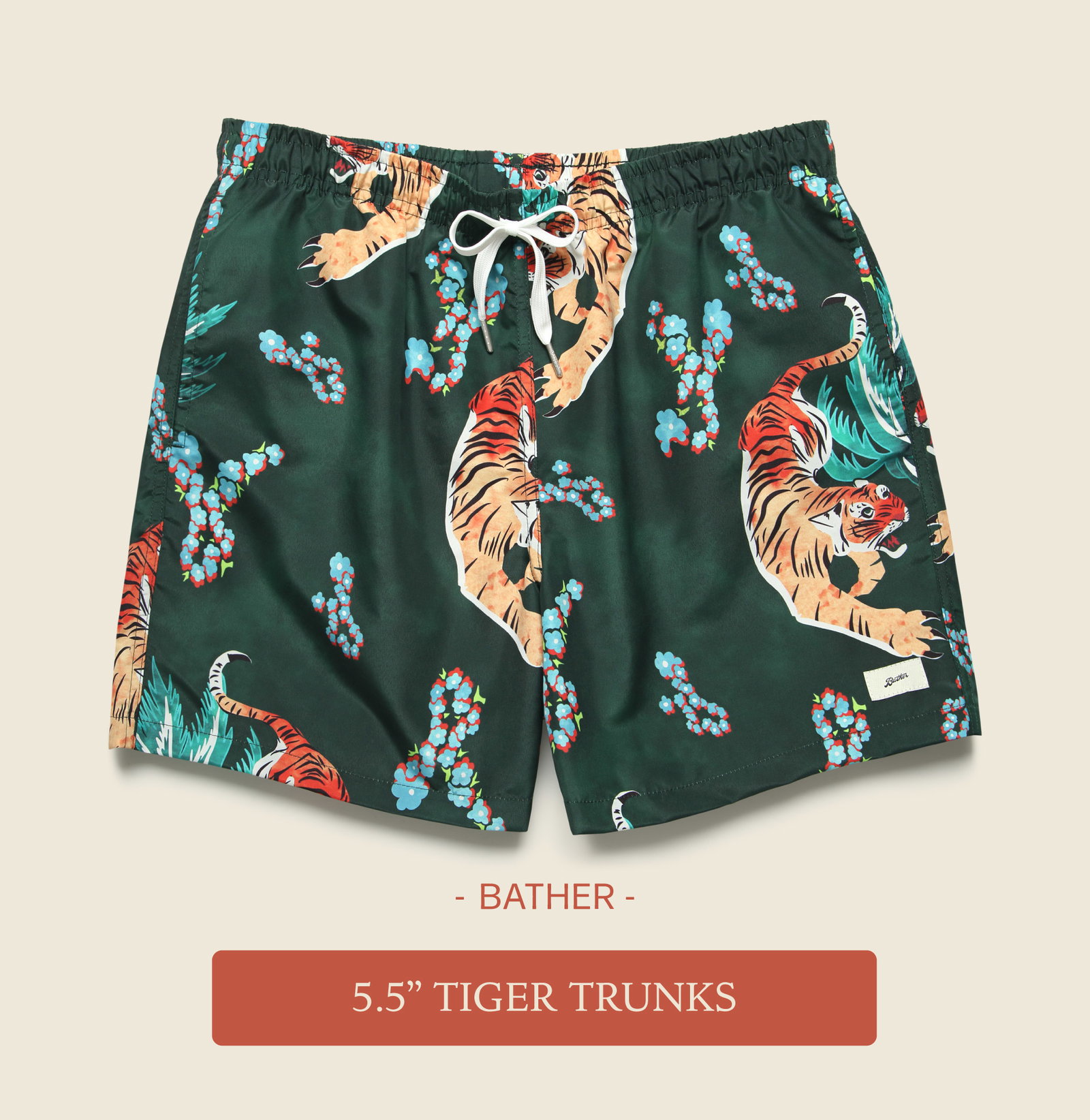 Bather Tiger Trunks